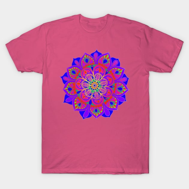 Mandala Flower T-Shirt by letnothingstopyou